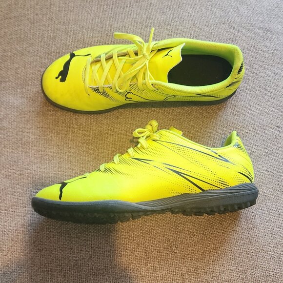 Puma Attacanto TT 107478-07 Lime Mens Futsal Shoes Soccer Football Boots - Picture 1 of 5